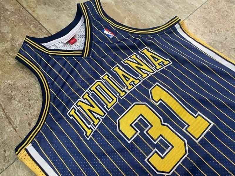 Indiana Pacers 1994/95 Dark Blue #31 MILLER Classics Basketball Jersey (Closely Stitched)