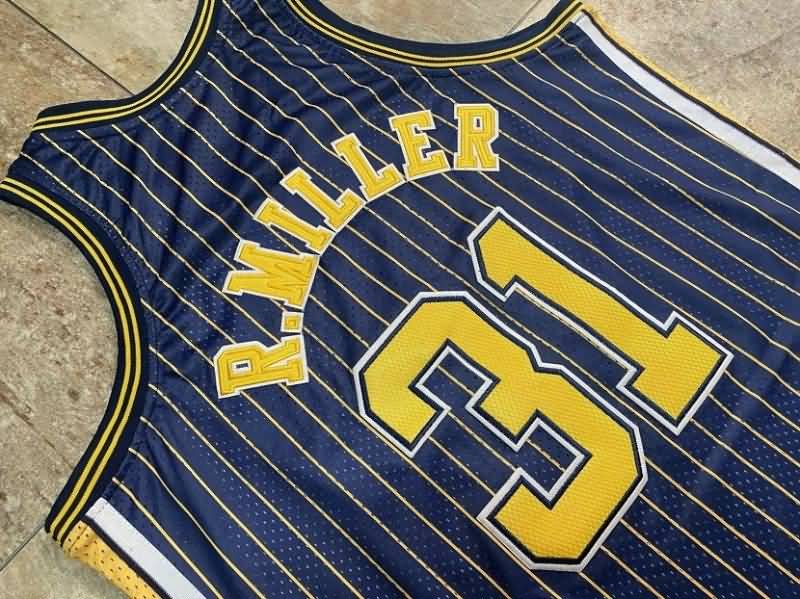 Indiana Pacers 1994/95 Dark Blue #31 MILLER Classics Basketball Jersey (Closely Stitched)