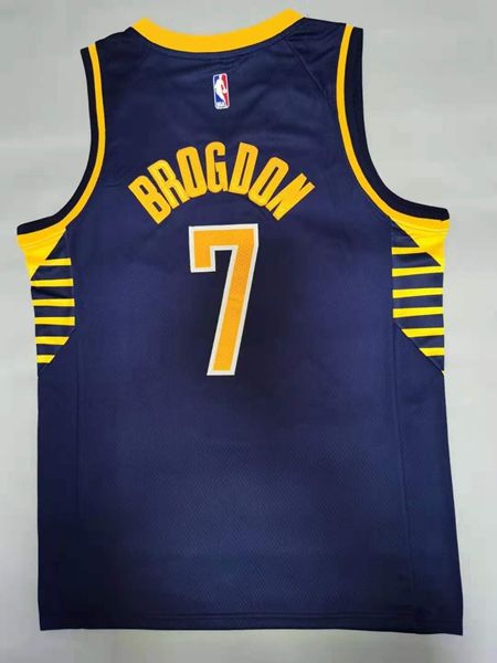 Indiana Pacers Blue Dark #7 BROGDON Basketball Jersey (Stitched)