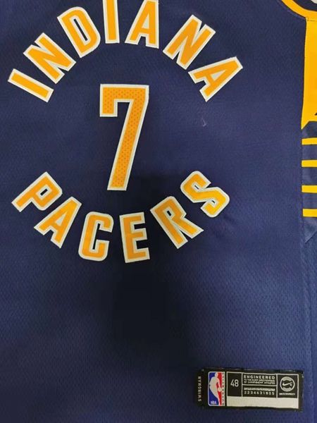 Indiana Pacers Blue Dark #7 BROGDON Basketball Jersey (Stitched)