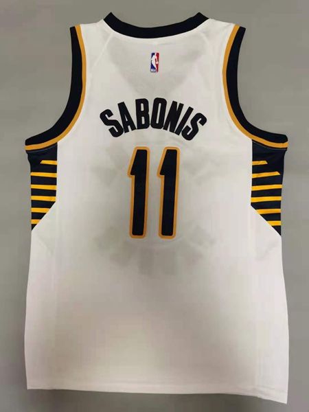 Indiana Pacers White #11 SABONIS Basketball Jersey (Stitched)
