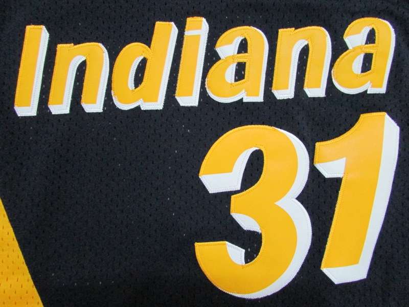 Indiana Pacers Black #31 MILLER Classics Basketball Jersey (Stitched)