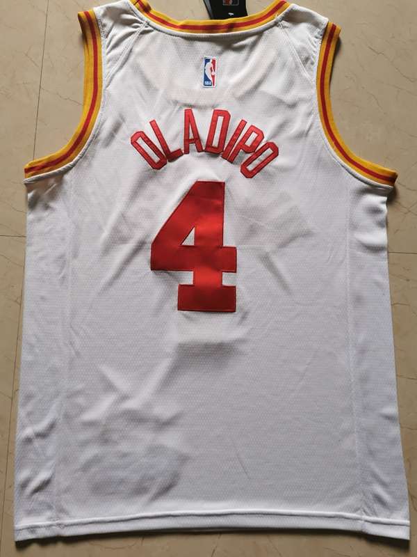 Indiana Pacers White #4 OLADIPO Basketball Jersey (Stitched)