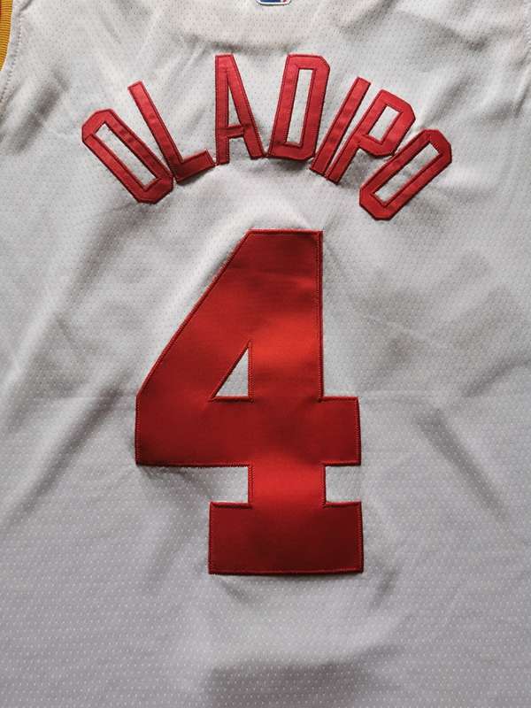 Indiana Pacers White #4 OLADIPO Basketball Jersey (Stitched)