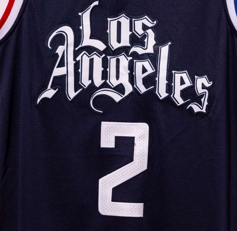 Los Angeles Clippers 20/21 Black #2 LEONARD City Basketball Jersey (Stitched)