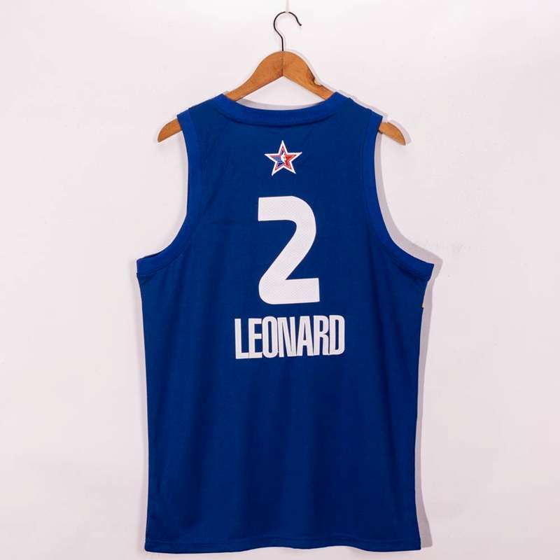 Los Angeles Clippers 2021 Blue #2 LEONARD ALL-STAR Basketball Jersey (Stitched)