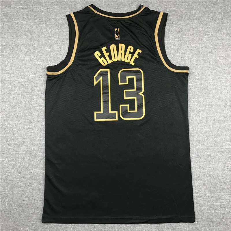 Los Angeles Clippers 2020 Black Gold #13 GEORGE Basketball Jersey (Stitched)