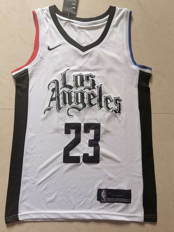 Los Angeles Clippers 2020 White #23 WILLIAMS City Basketball Jersey (Stitched)