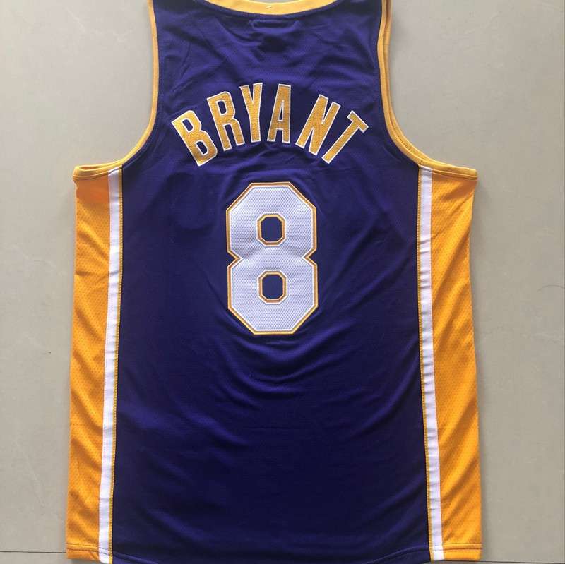 Los Angeles Lakers 2000/01 Purple #8 BRYANT Finals Classics Basketball Jersey (Closely Stitched)