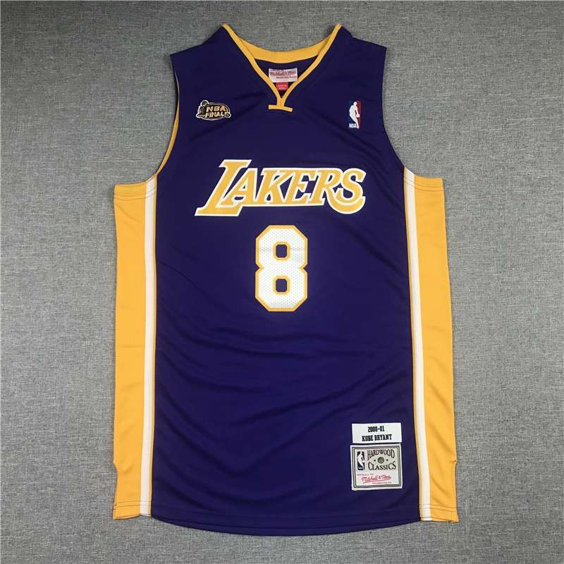 Los Angeles Lakers 2000/01 Purple #8 BRYANT Finals Classics Basketball Jersey (Stitched)