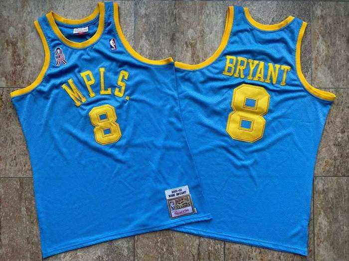 Los Angeles Lakers 2001/02 Blue #8 BRYANT Classics Basketball Jersey (Closely Stitched)
