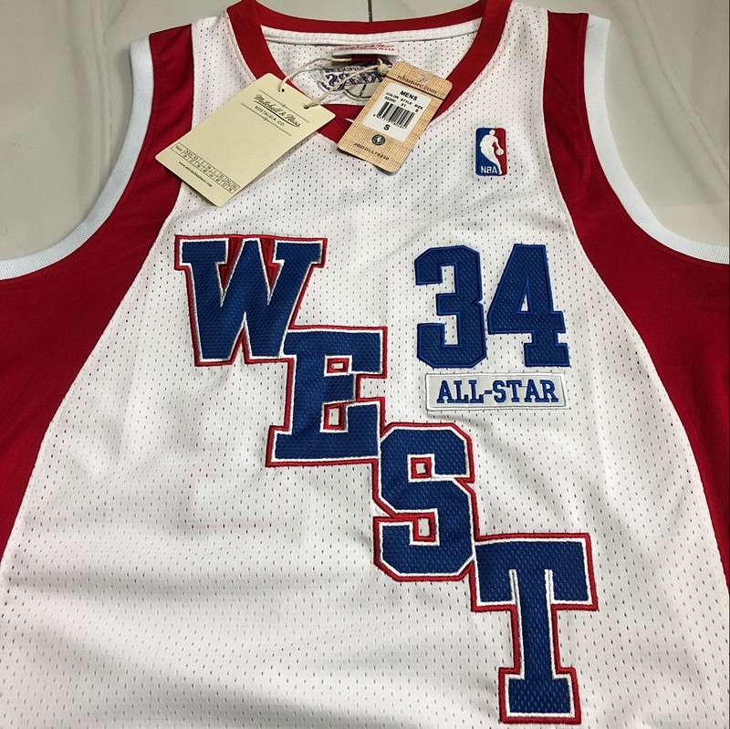 Los Angeles Lakers 2004 White #34 ONEAL ALL-STAR Classics Basketball Jersey (Closely Stitched)