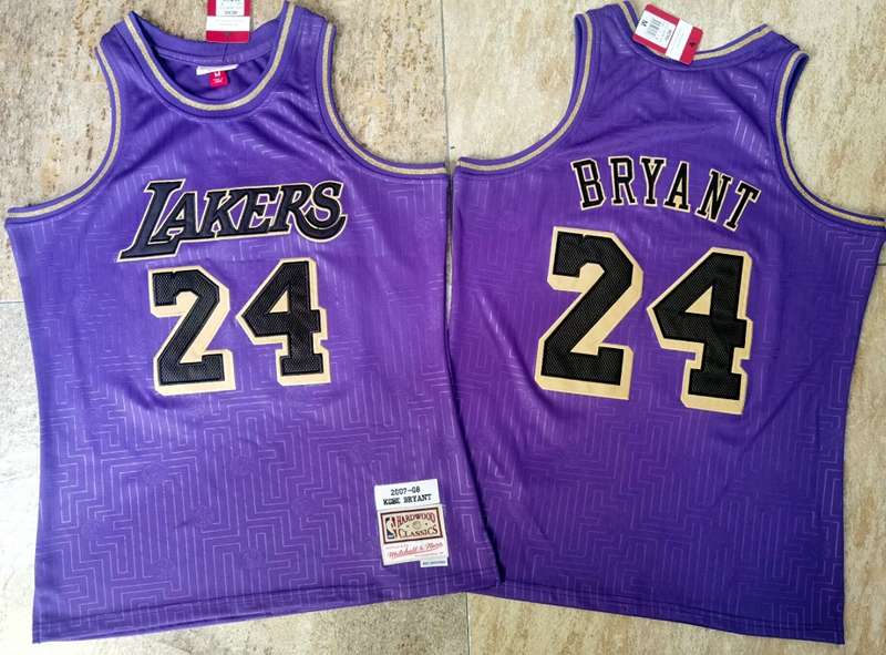 Los Angeles Lakers 2007/08 Purple #24 BRYANT Classics Basketball Jersey (Closely Stitched)