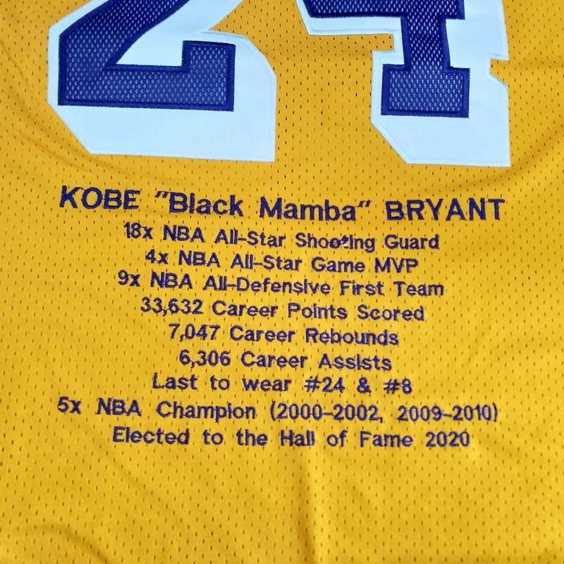 Los Angeles Lakers 2007/08 Yellow #24 BRYANT Classics Basketball Jersey 02 (Closely Stitched)