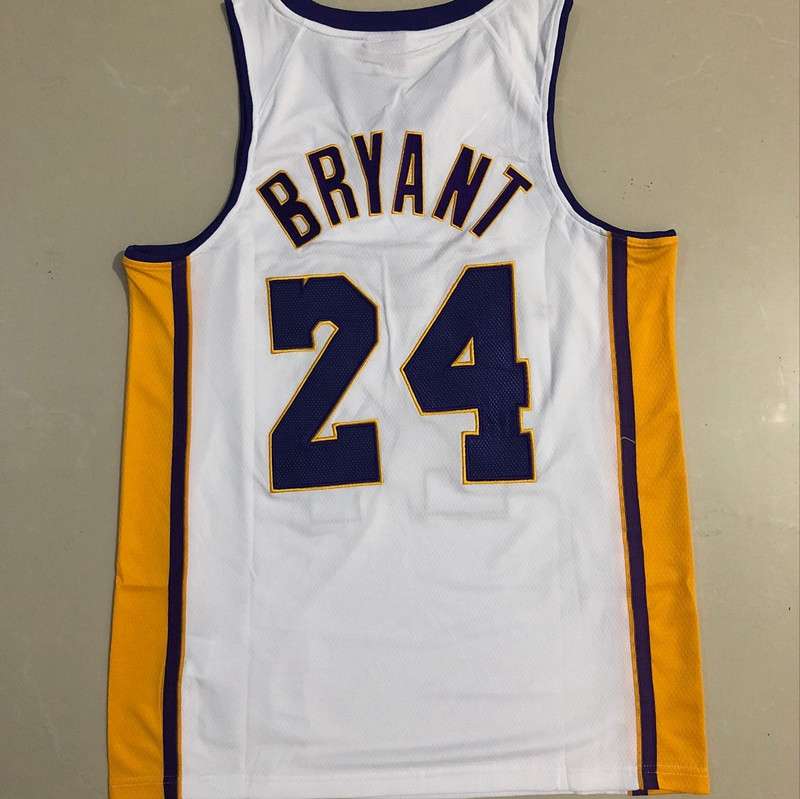 Los Angeles Lakers 2008/09 White #24 BRYANT Classics Basketball Jersey (Closely Stitched)