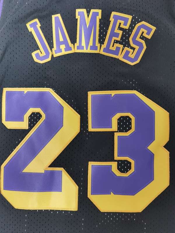 Los Angeles Lakers 2008/09 Black #23 JAMES Classics Basketball Jersey (Stitched)