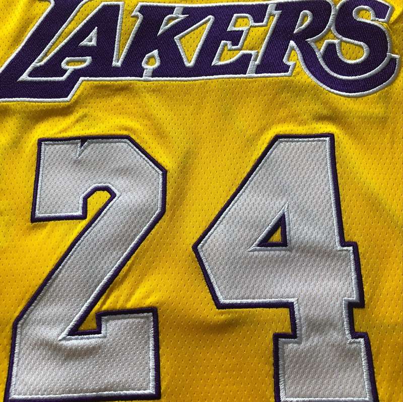 Los Angeles Lakers 2009 Yellow #24 BRYANT Champion Classics Basketball Jersey (Closely Stitched)