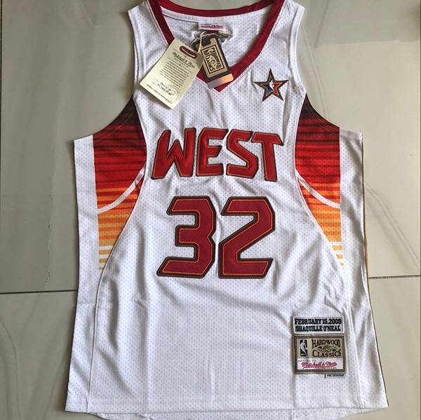 Los Angeles Lakers 2009 White #32 ONEAL ALL-STAR Classics Basketball Jersey (Closely Stitched)