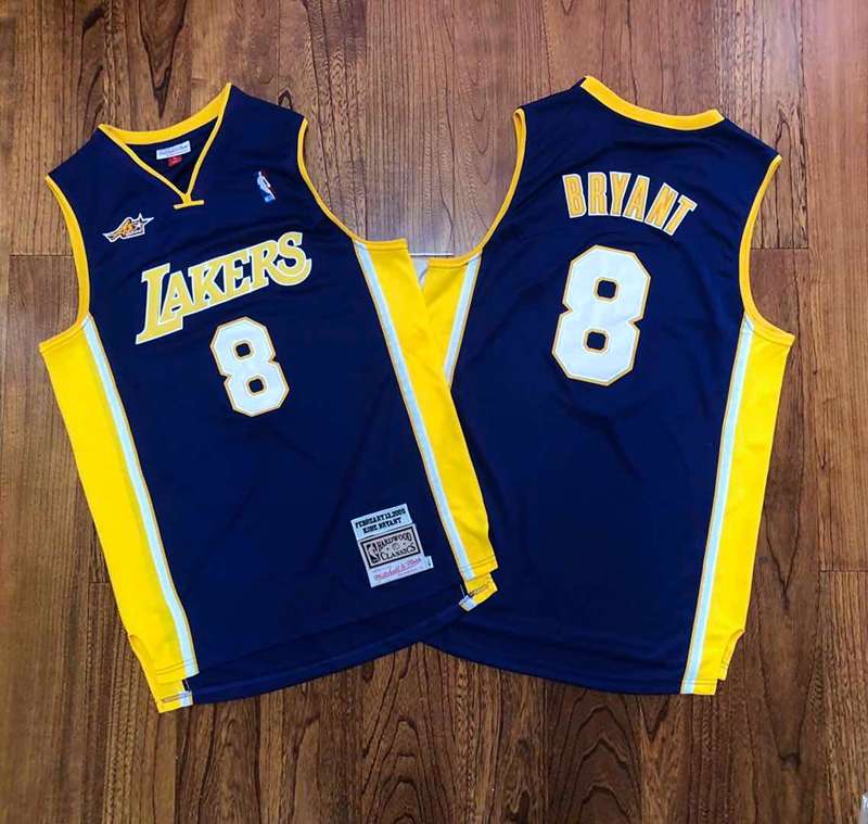 Los Angeles Lakers 2000 Purple #8 BRYANT ALL-STAR Classics Basketball Jersey (Closely Stitched)