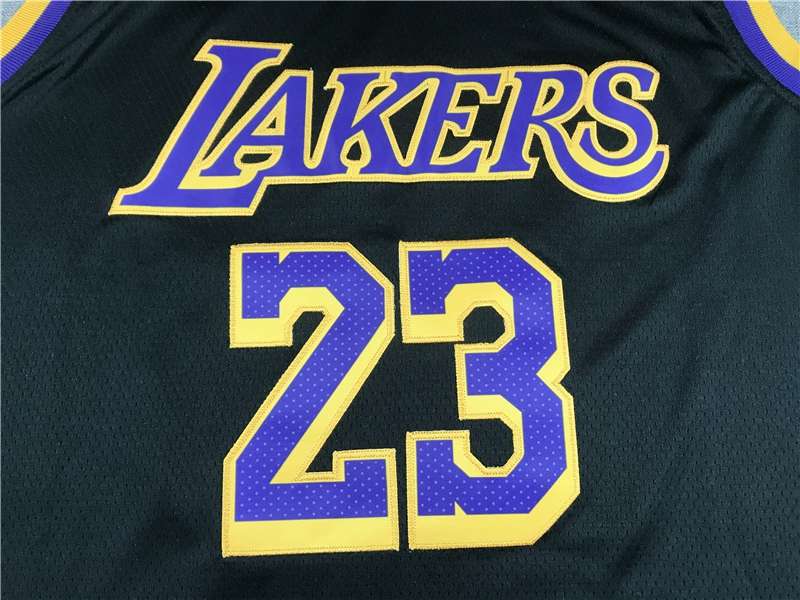 Los Angeles Lakers 20/21 Black #23 JAMES Basketball Jersey (Stitched)