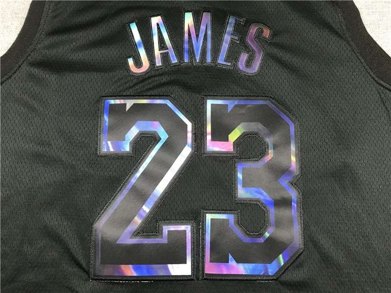 Los Angeles Lakers 20/21 Black #23 JAMES Basketball Jersey 02 (Stitched)