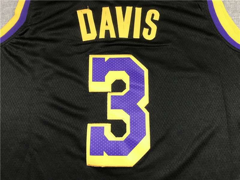 Los Angeles Lakers 20/21 Black #3 DAVIS Basketball Jersey (Stitched)