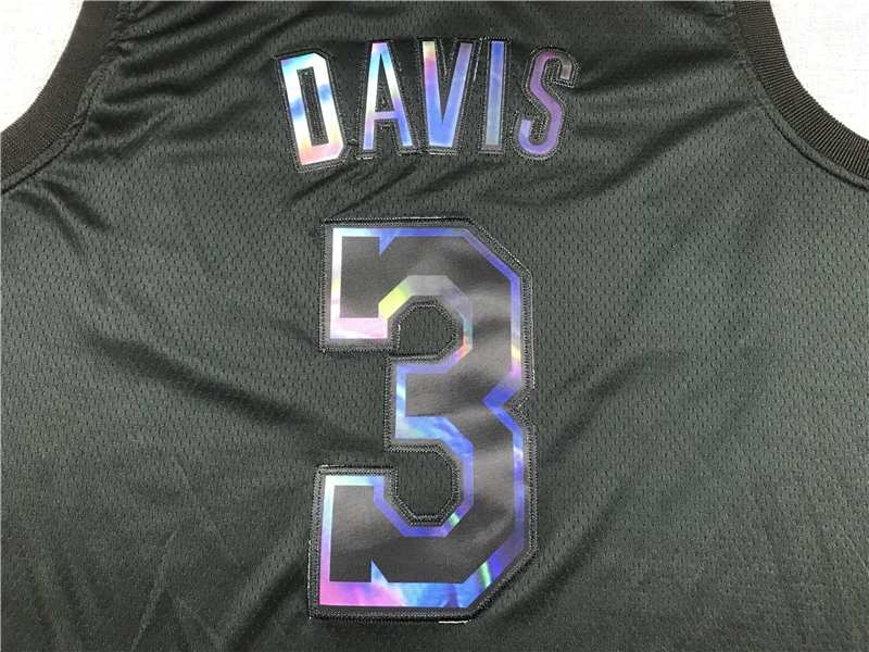 Los Angeles Lakers 20/21 Black #3 DAVIS Basketball Jersey 02 (Stitched)
