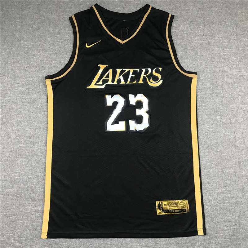 Los Angeles Lakers 20/21 Black Gold #23 JAMES Basketball Jersey (Stitched)