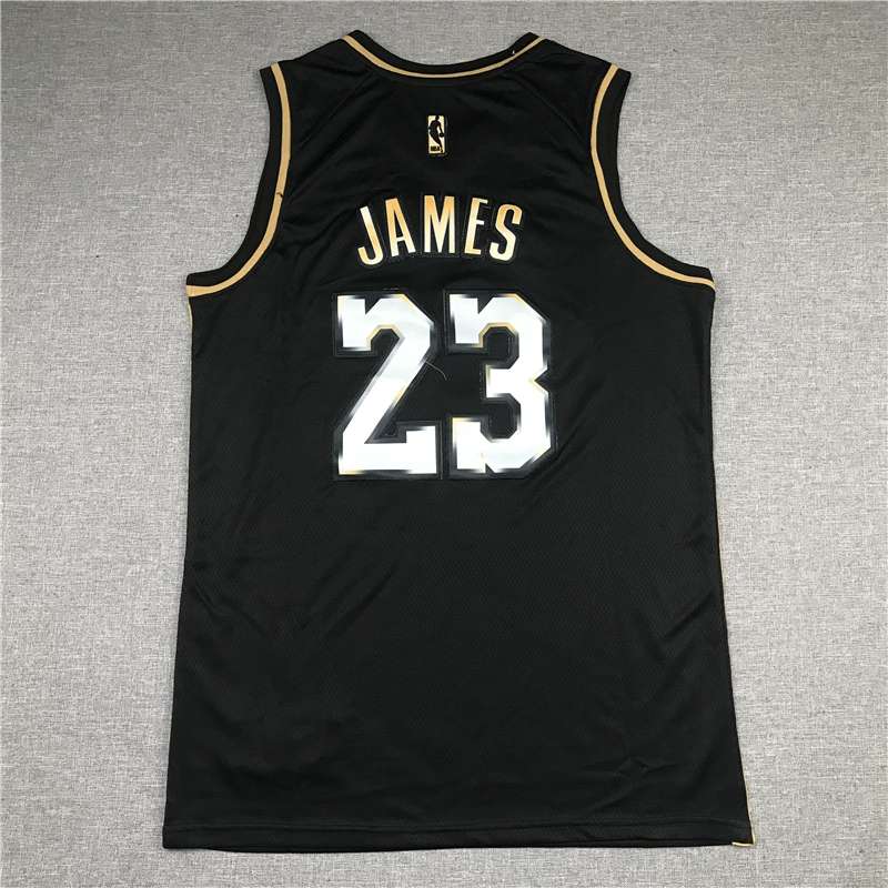 Los Angeles Lakers 20/21 Black Gold #23 JAMES Basketball Jersey (Stitched)