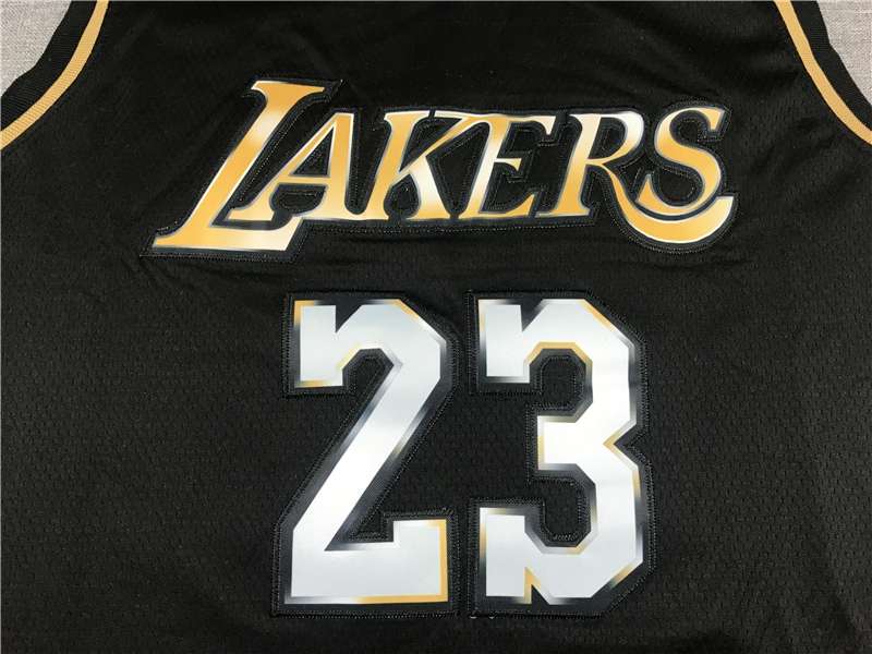 Los Angeles Lakers 20/21 Black Gold #23 JAMES Basketball Jersey (Stitched)