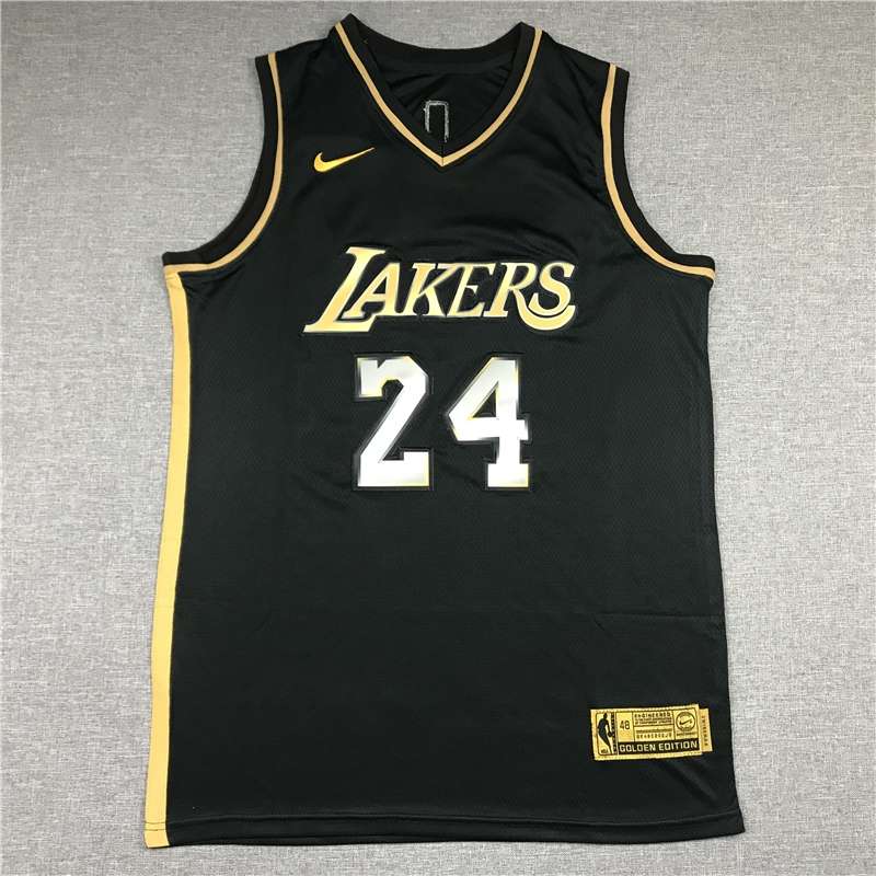 Los Angeles Lakers 20/21 Black Gold #24 BRYANT Basketball Jersey (Stitched)