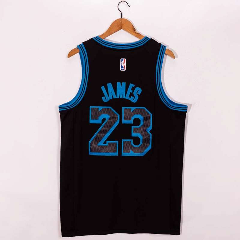 Los Angeles Lakers 20/21 Black #23 JAMES City Basketball Jersey (Stitched)