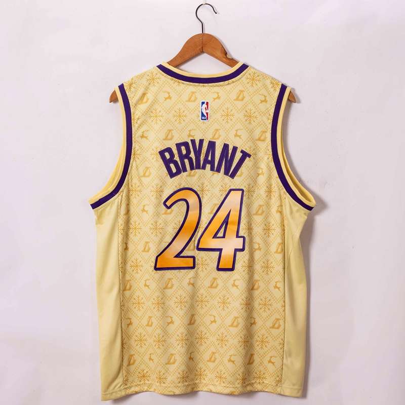 Los Angeles Lakers 20/21 Gold #24 BRYANT Basketball Jersey (Stitched)