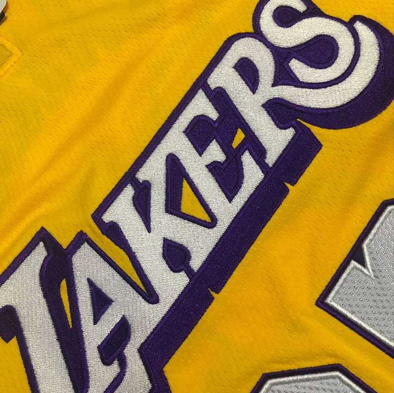 Los Angeles Lakers 2020 Yellow #23 JAMES City Basketball Jersey (Closely Stitched)