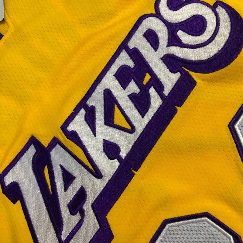 Los Angeles Lakers 2020 Yellow #24 BRYANT City Basketball Jersey (Closely Stitched)