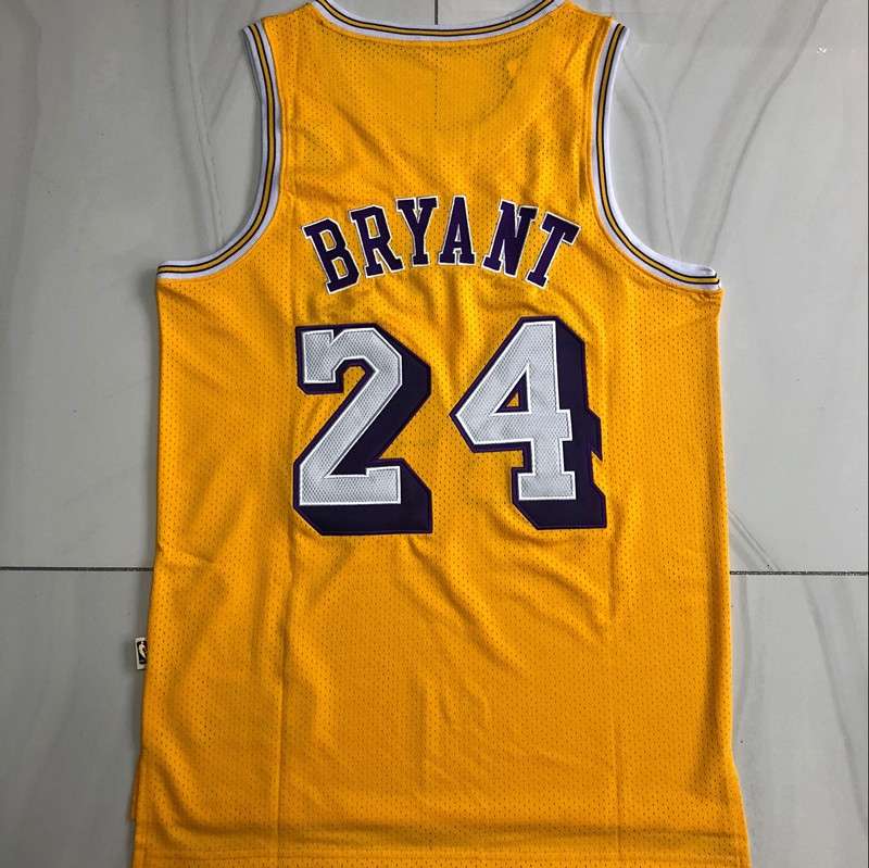 Los Angeles Lakers 1971/72 Yellow #24 BRYANT Classics Basketball Jersey (Closely Stitched)