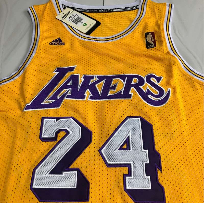 Los Angeles Lakers 1971/72 Yellow #24 BRYANT Classics Basketball Jersey (Closely Stitched)
