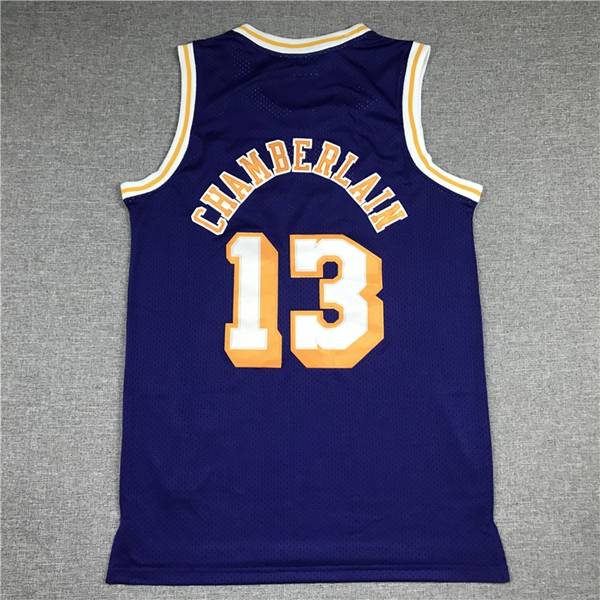 Los Angeles Lakers 1971/72 Purple #13 CHAMBERLAIN Classics Basketball Jersey (Stitched)