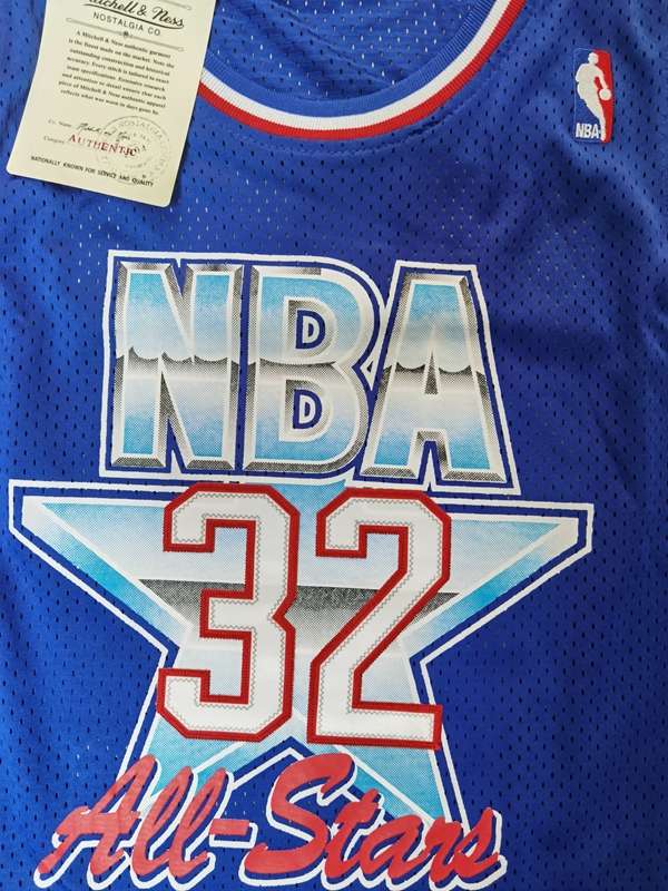 Los Angeles Lakers 1992 Blue #32 JOHNSON ALL-STAR Classics Basketball Jersey (Stitched)