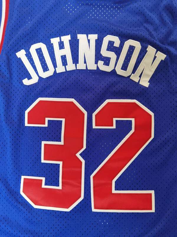 Los Angeles Lakers 1992 Blue #32 JOHNSON ALL-STAR Classics Basketball Jersey (Stitched)