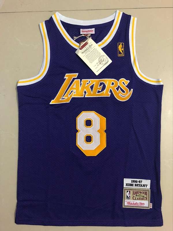 Los Angeles Lakers 1996/97 Purple #8 BRYANT Classics Basketball Jersey (Closely Stitched)