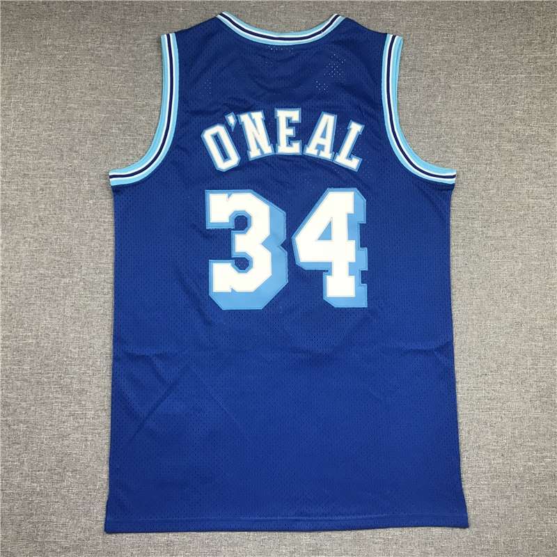 Los Angeles Lakers 1996/97 Blue #34 ONEAL Classics Basketball Jersey (Stitched)