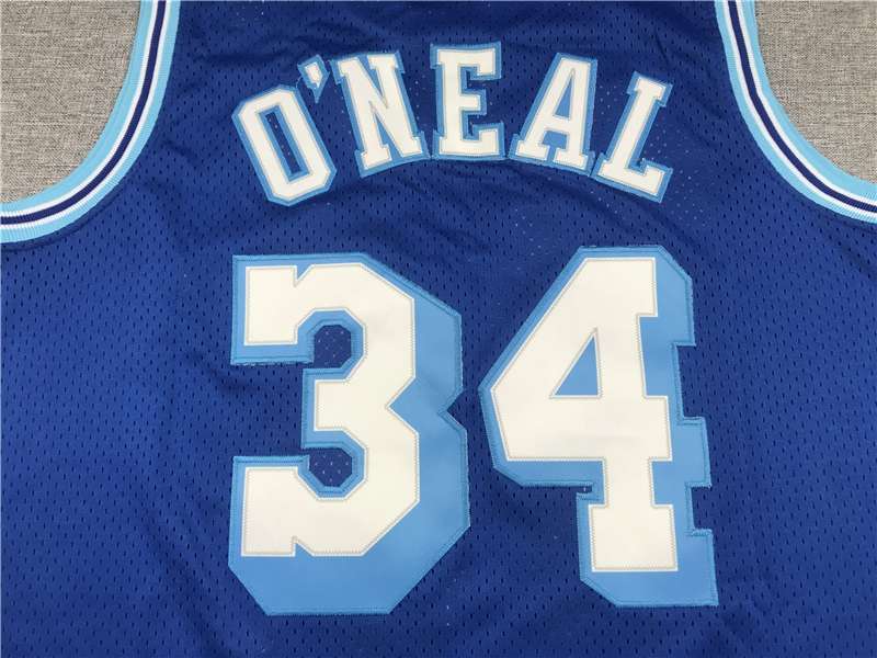 Los Angeles Lakers 1996/97 Blue #34 ONEAL Classics Basketball Jersey (Stitched)