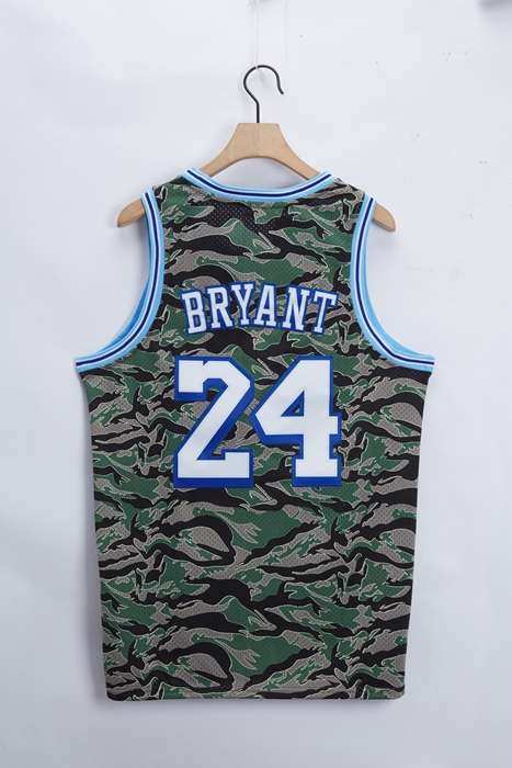 Los Angeles Lakers 1996/97 Camouflage #24 BRYANT Classics Basketball Jersey (Stitched)