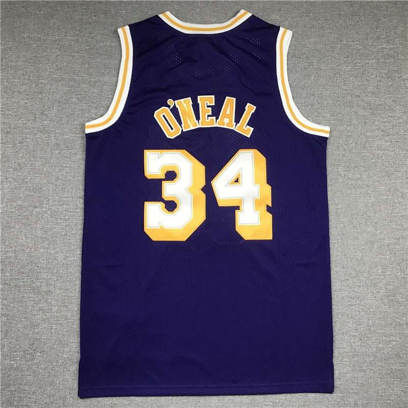Los Angeles Lakers 1996/97 Purple #34 ONEAL Classics Basketball Jersey (Stitched)