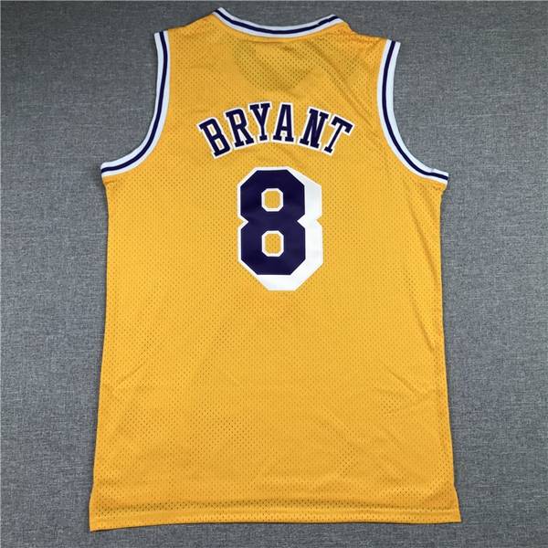 Los Angeles Lakers 1996/97 Yellow #8 BRYANT Classics Basketball Jersey 02 (Stitched)