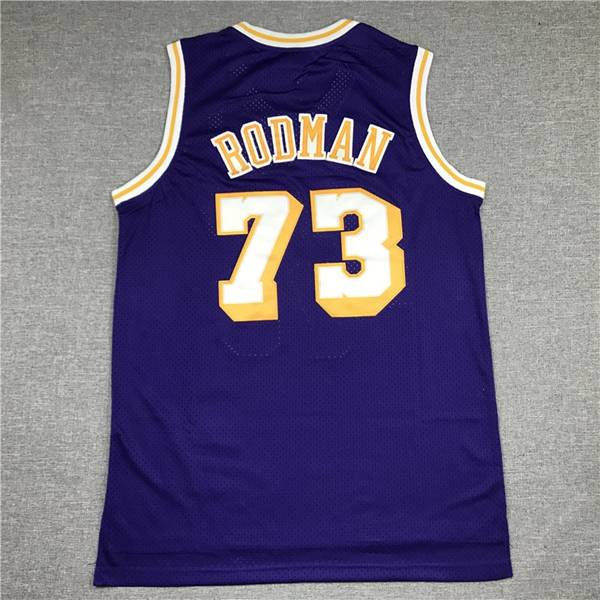 Los Angeles Lakers 1998/99 Purple #73 RODMAN Classics Basketball Jersey (Stitched)