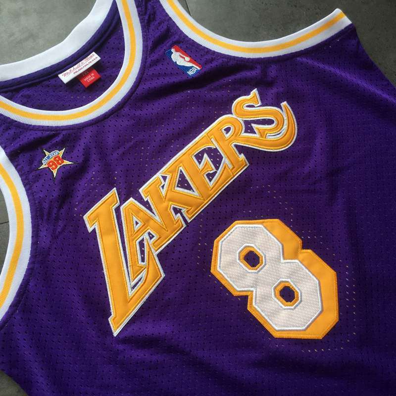 Los Angeles Lakers 1998 Purple #8 BRYANT ALL-STAR Classics Basketball Jersey (Closely Stitched)