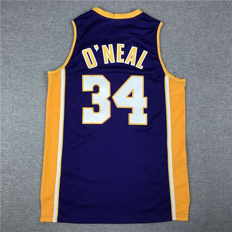 Los Angeles Lakers 1999/00 Purple #34 ONEAL Classics Basketball Jersey (Stitched)