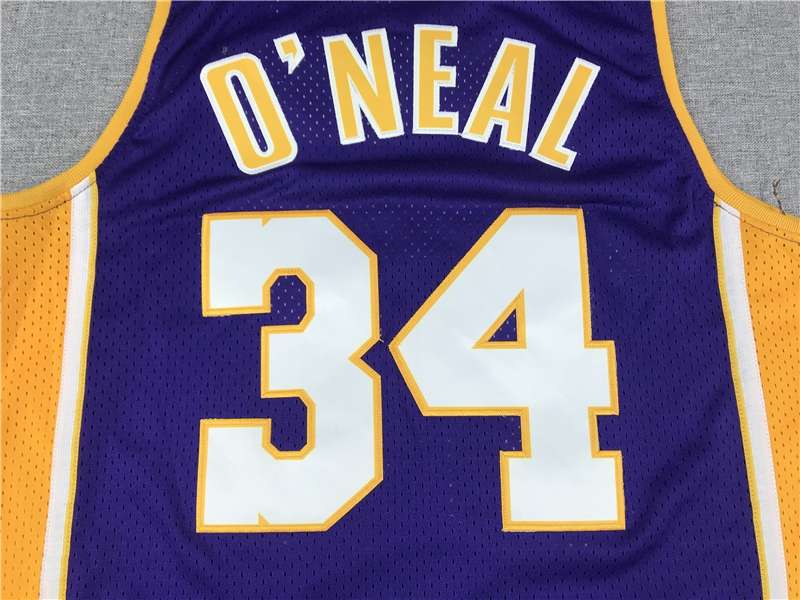 Los Angeles Lakers 1999/00 Purple #34 ONEAL Classics Basketball Jersey (Stitched)